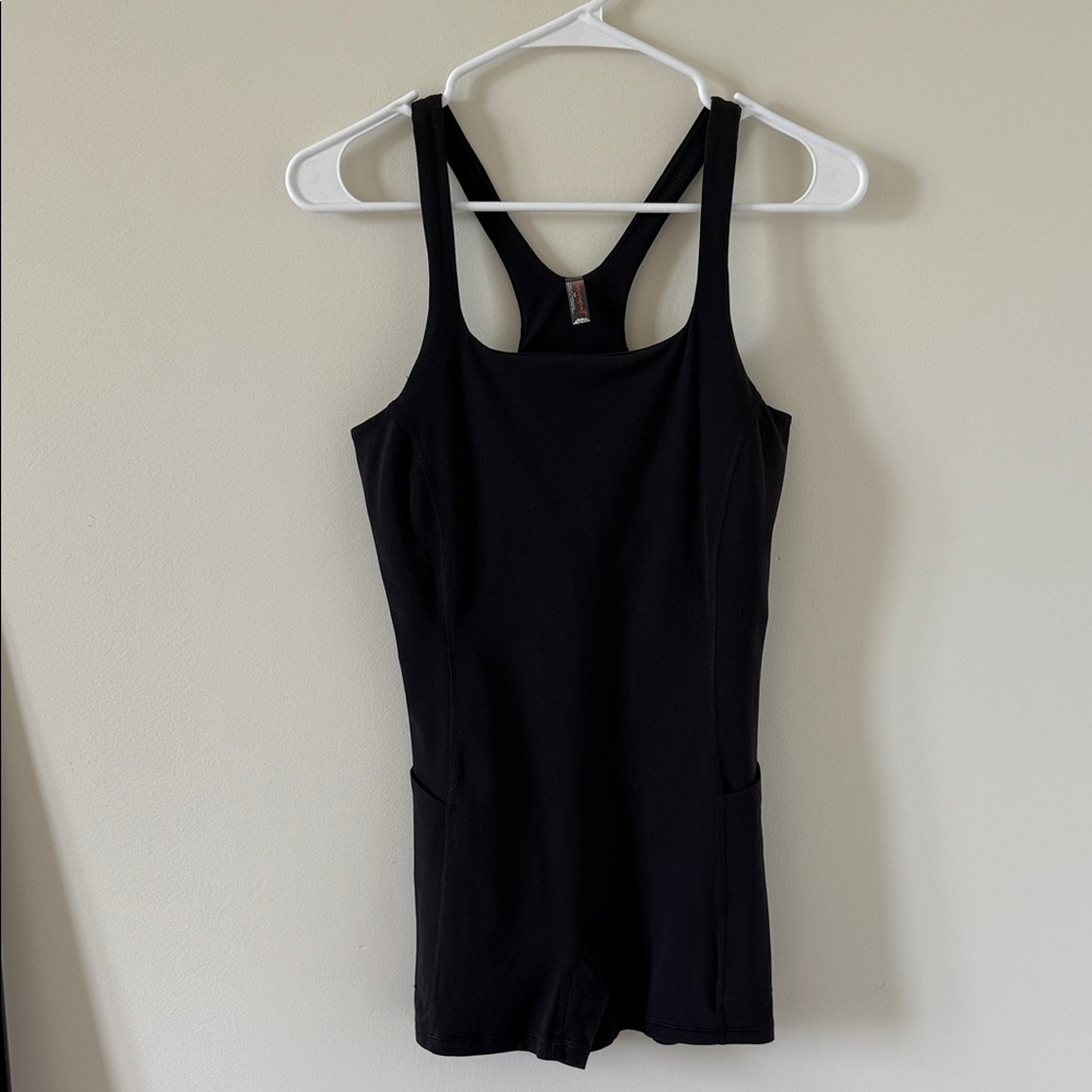 Free People Black Bodysuit